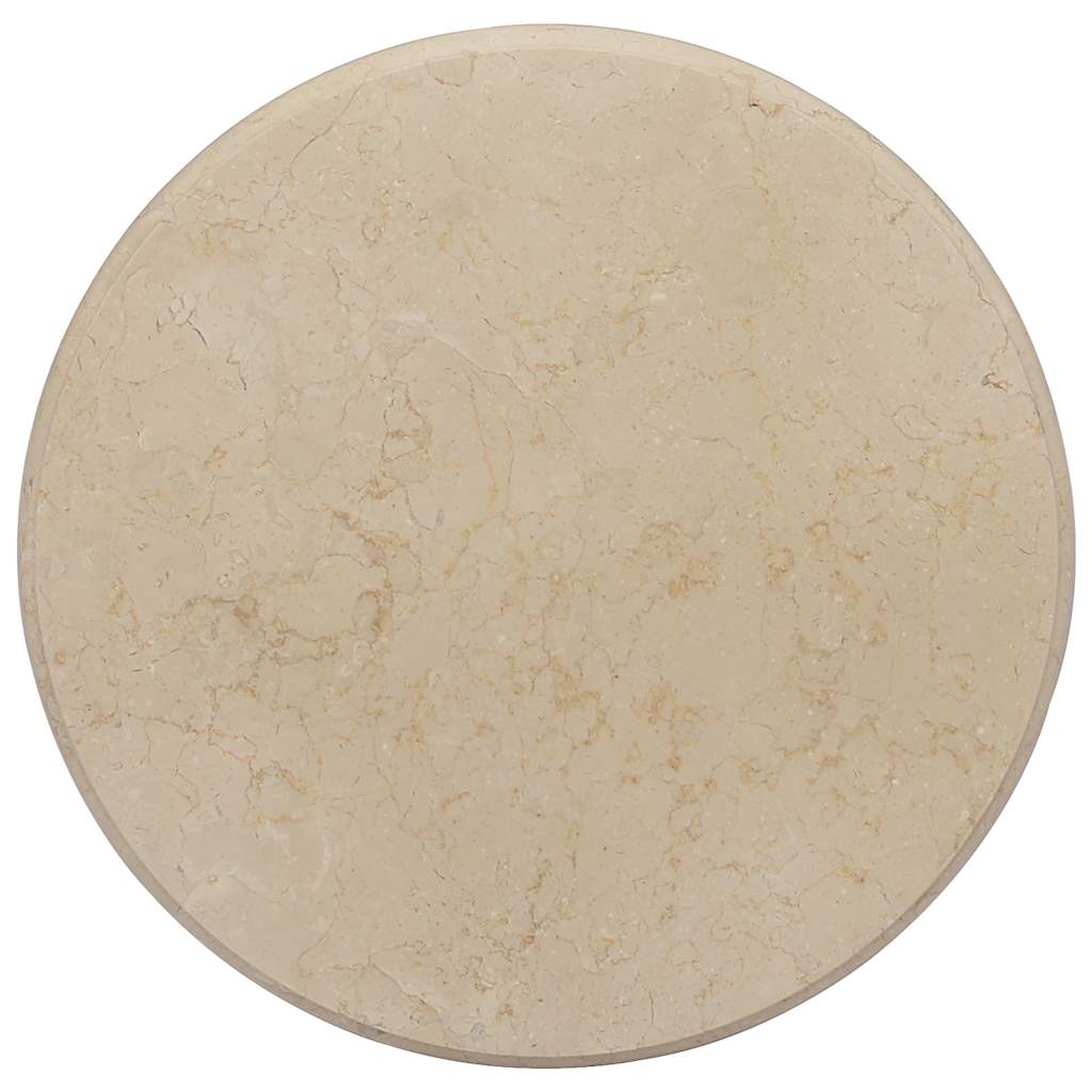 Tafelblad Ø50x2,5 cm marmer crèmekleurig is nu te koop bij PeponiXL, paradijselijk wonen!