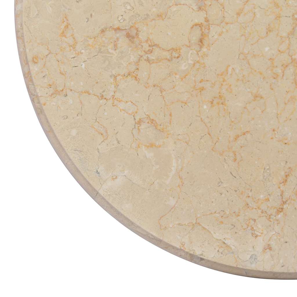 Tafelblad Ø50x2,5 cm marmer crèmekleurig is nu te koop bij PeponiXL, paradijselijk wonen!