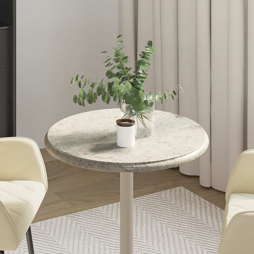 Tafelblad Ø50x2,5 cm marmer grijs is nu te koop bij PeponiXL, paradijselijk wonen!