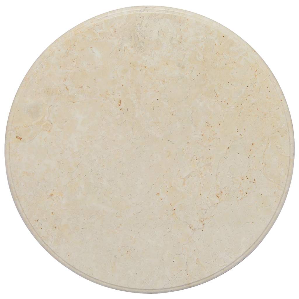 Tafelblad Ø60x2,5 cm marmer crèmekleurig is nu te koop bij PeponiXL, paradijselijk wonen!