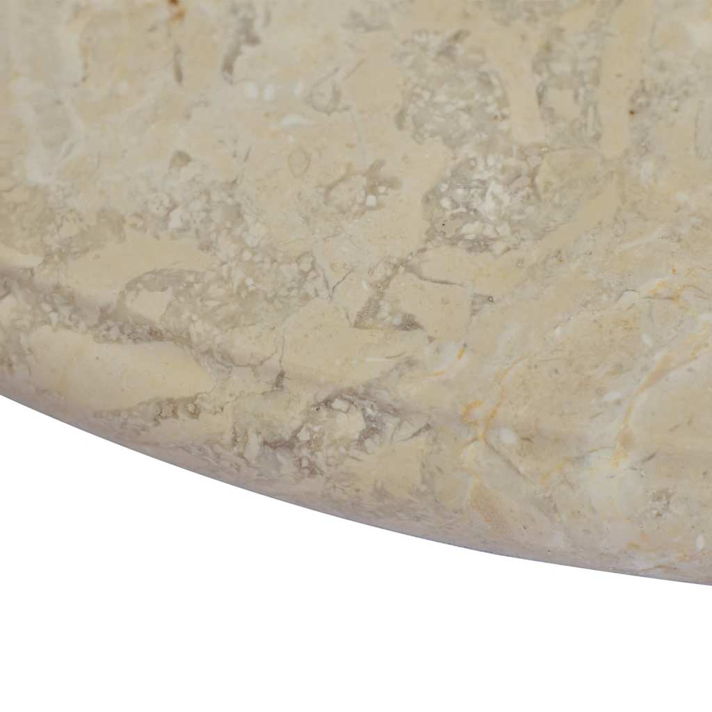 Tafelblad Ø60x2,5 cm marmer crèmekleurig is nu te koop bij PeponiXL, paradijselijk wonen!