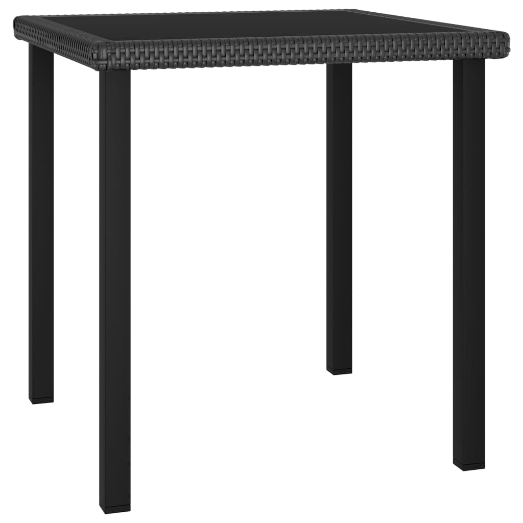 3-delige Tuinset poly rattan zwart is nu te koop bij PeponiXL, paradijselijk wonen!
