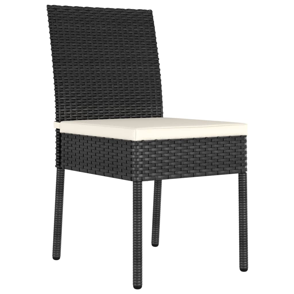 3-delige Tuinset poly rattan zwart is nu te koop bij PeponiXL, paradijselijk wonen!