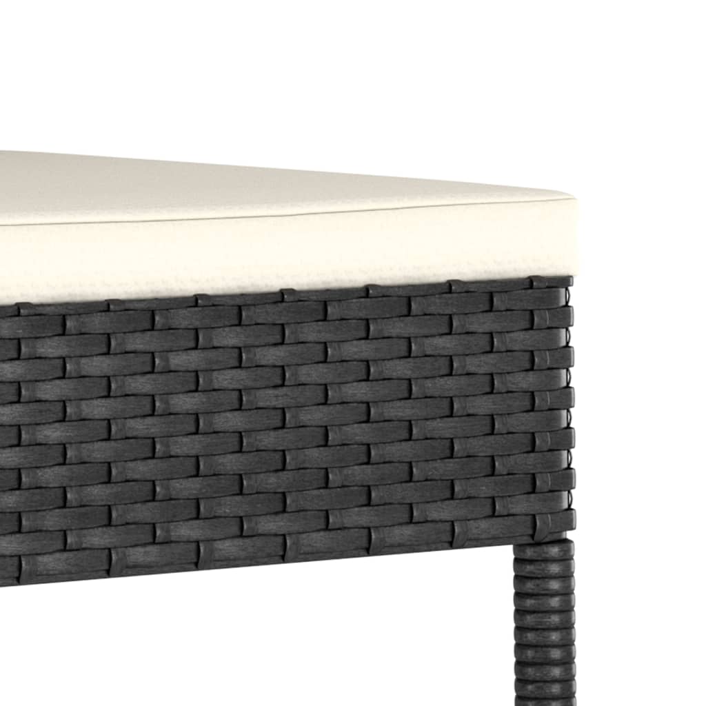 5-delige Tuinset poly rattan zwart is nu te koop bij PeponiXL, paradijselijk wonen!