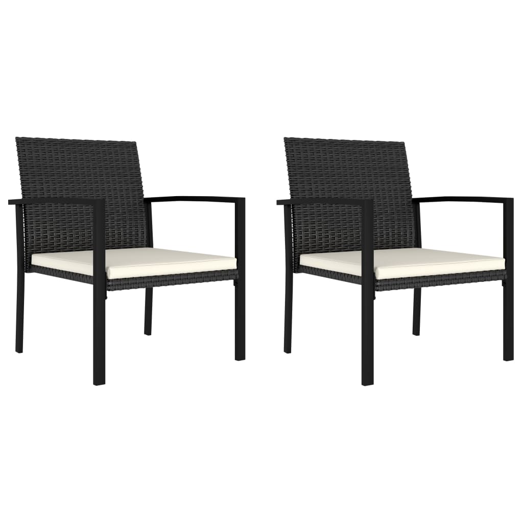 3-delige Tuinset poly rattan zwart is nu te koop bij PeponiXL, paradijselijk wonen!