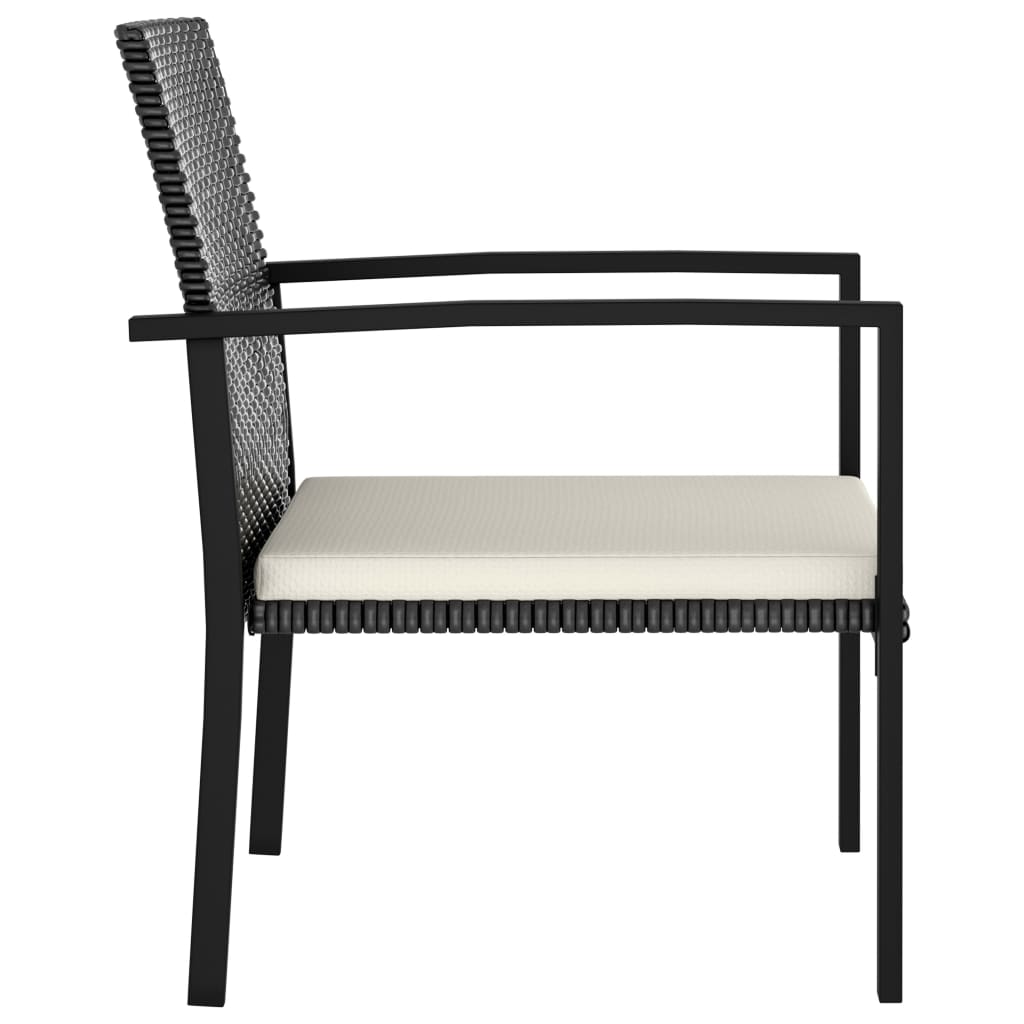 3-delige Tuinset poly rattan zwart is nu te koop bij PeponiXL, paradijselijk wonen!