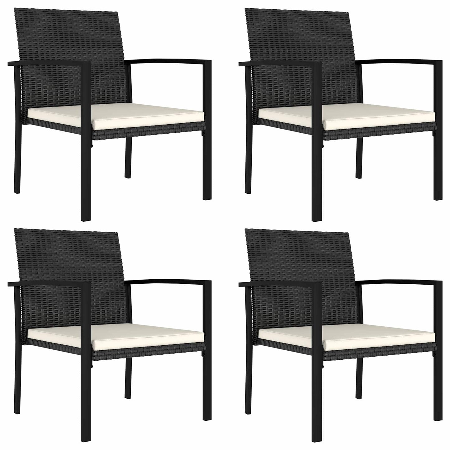 5-delige Tuinset poly rattan zwart is nu te koop bij PeponiXL, paradijselijk wonen!
