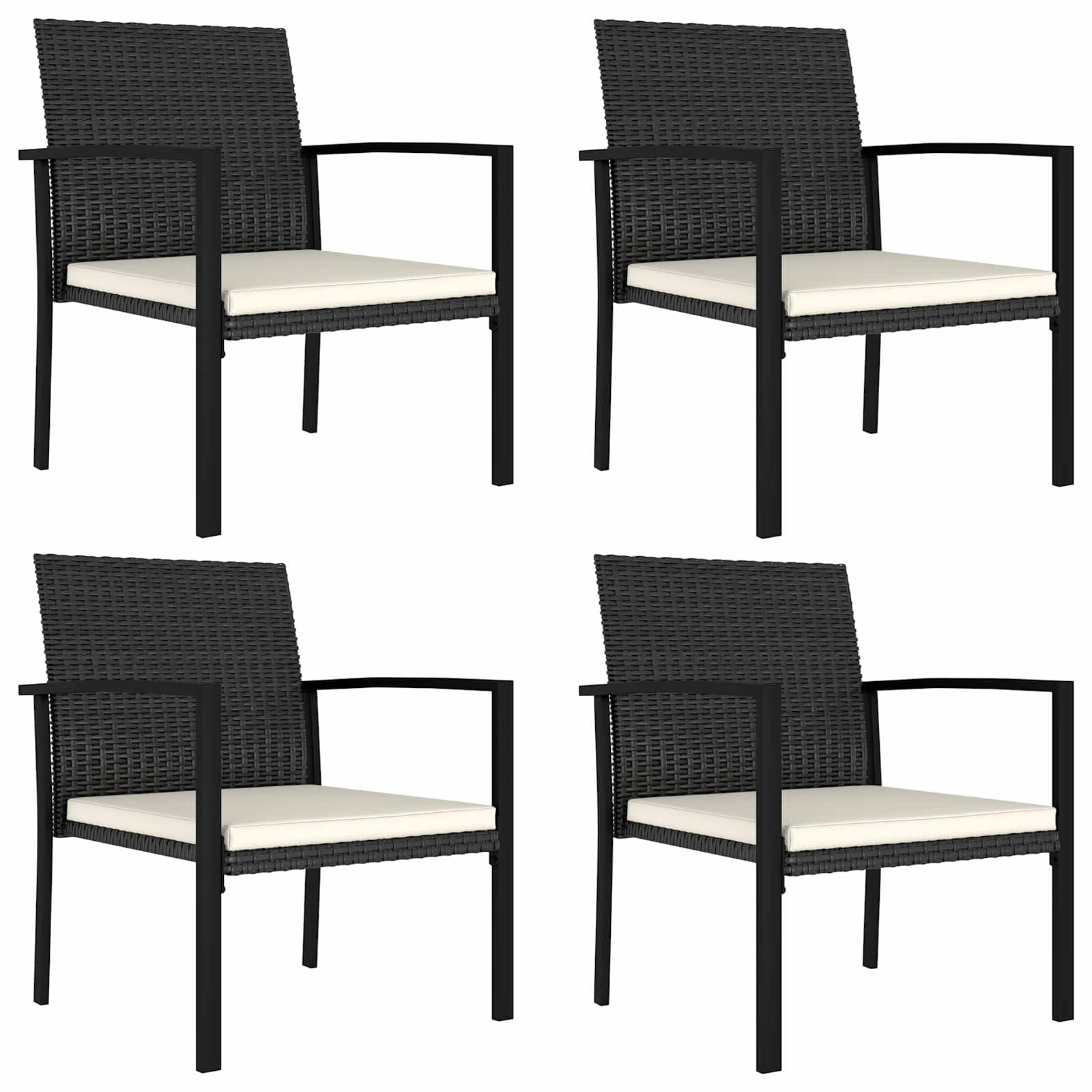 5-delige Tuinset poly rattan zwart is nu te koop bij PeponiXL, paradijselijk wonen!