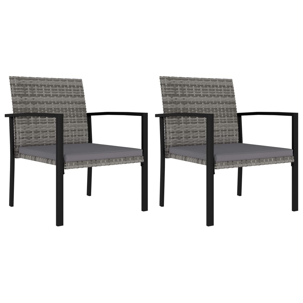 3-delige Tuinset poly rattan grijs is nu te koop bij PeponiXL, paradijselijk wonen!