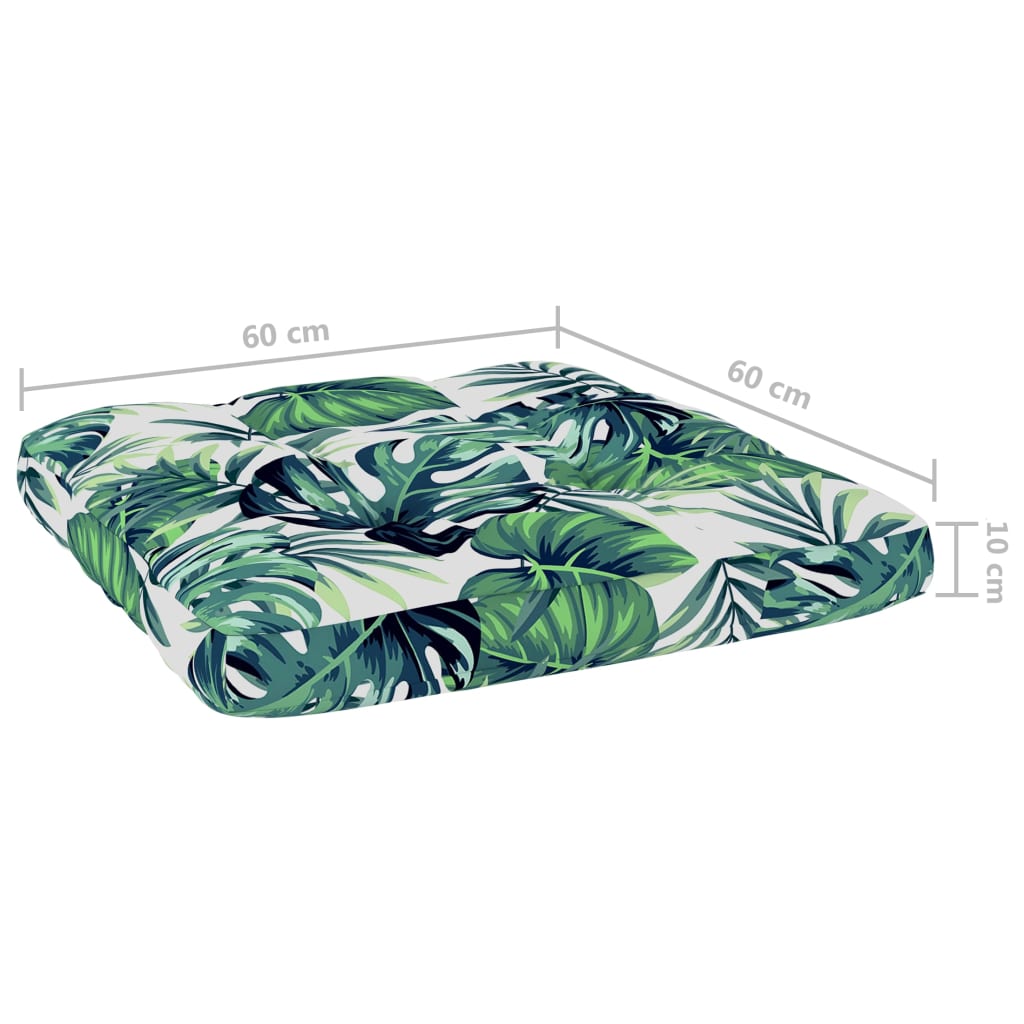 Tuinstoel met bladpatroon kussens geïmpregneerd grenenhout is nu te koop bij PeponiXL, paradijselijk wonen!