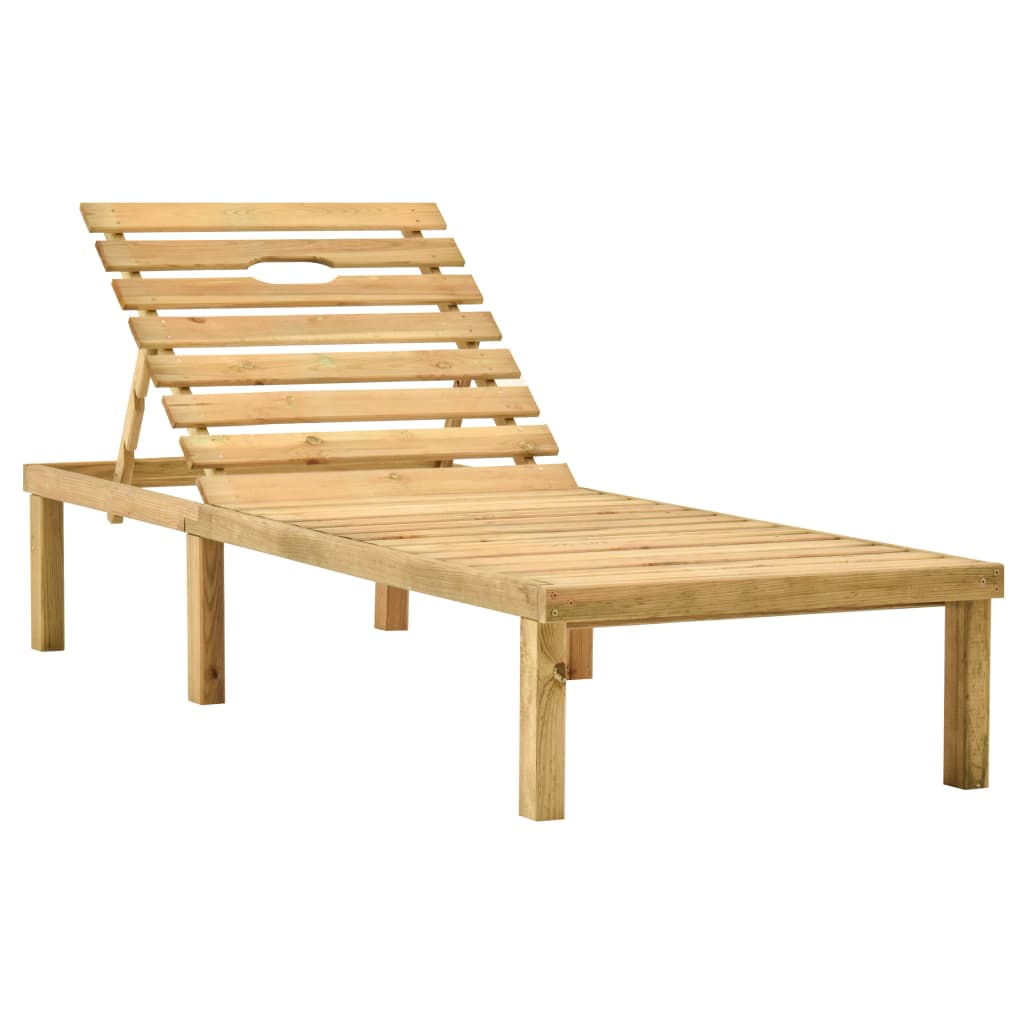 Ligbed met tafeltje en kussen geïmpregneerd grenenhout is nu te koop bij PeponiXL, paradijselijk wonen!