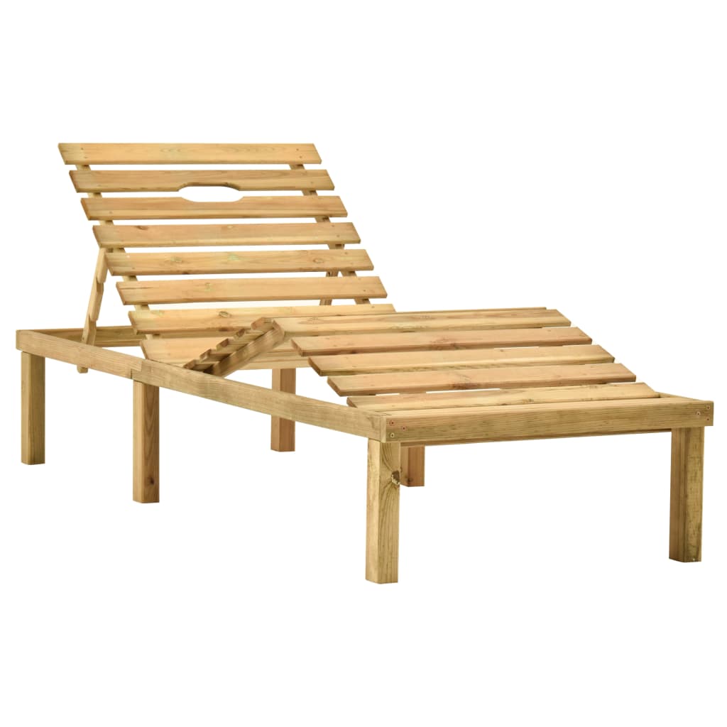 Ligbed met wijnrood kussen geïmpregneerd grenenhout is nu te koop bij PeponiXL, paradijselijk wonen!