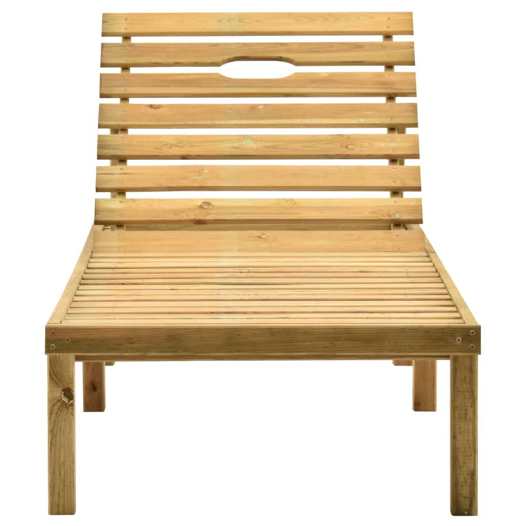 Ligbed met heldergroen kussen geïmpregneerd grenenhout is nu te koop bij PeponiXL, paradijselijk wonen!