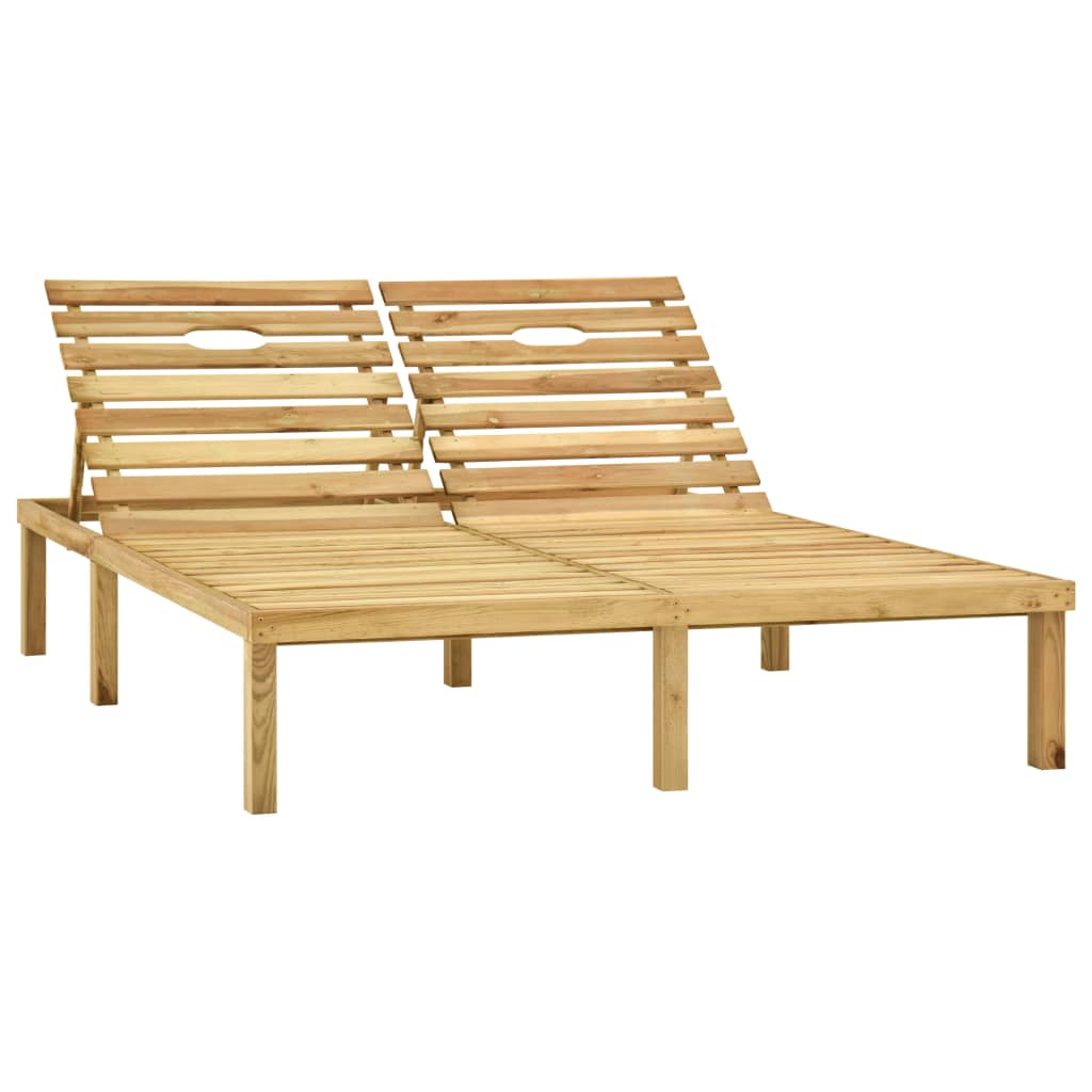 Ligbed tweepersoons met kussens geïmpregneerd grenenhout is nu te koop bij PeponiXL, paradijselijk wonen!