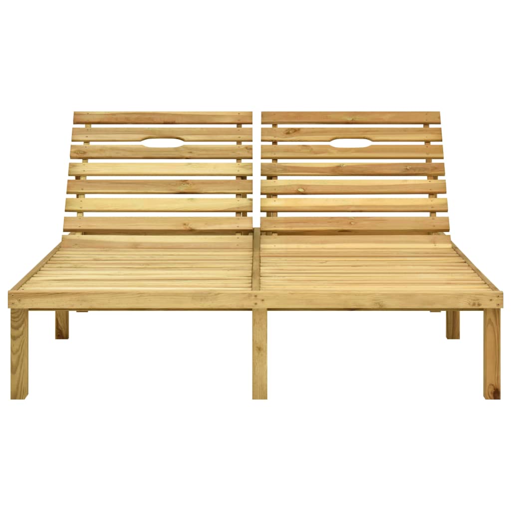 Ligbed tweepersoons met kussens geïmpregneerd grenenhout is nu te koop bij PeponiXL, paradijselijk wonen!