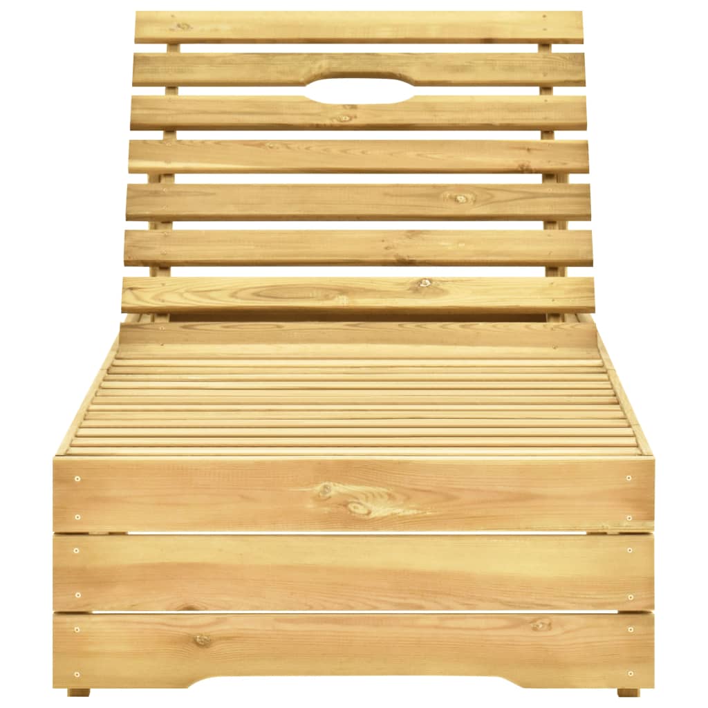 Ligbed met antracietkleurig kussen geïmpregneerd grenenhout is nu te koop bij PeponiXL, paradijselijk wonen!