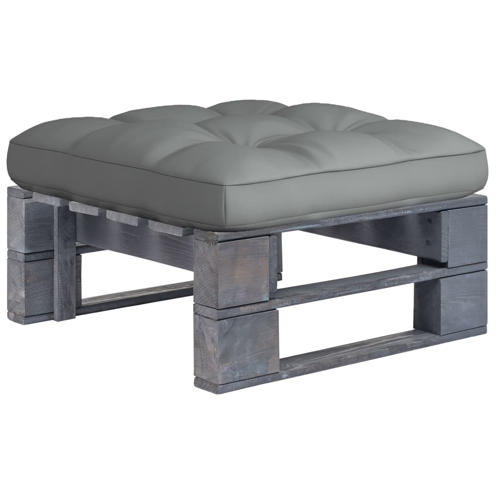 Tuinhocker pallet geïmpregneerd grenenhout grijs is nu te koop bij PeponiXL, paradijselijk wonen!