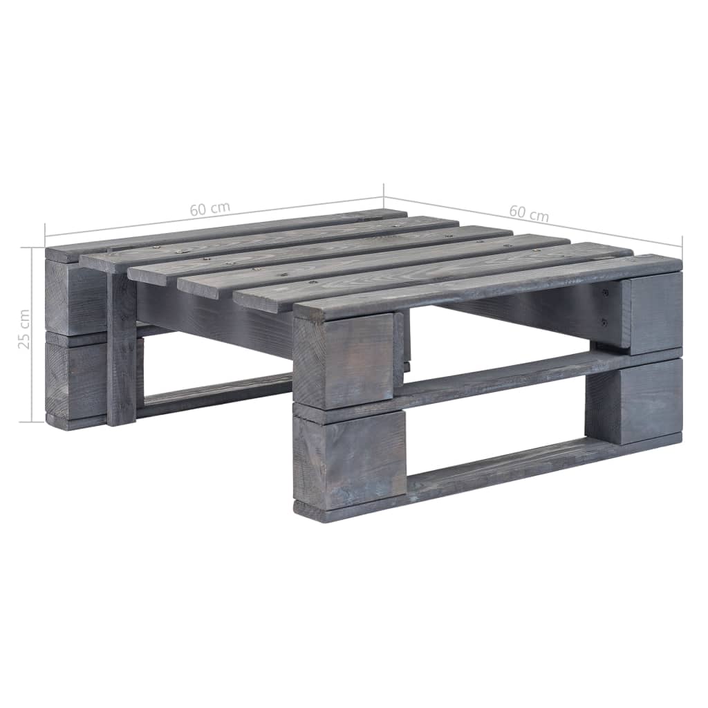 Tuinhocker pallet geïmpregneerd grenenhout grijs is nu te koop bij PeponiXL, paradijselijk wonen!