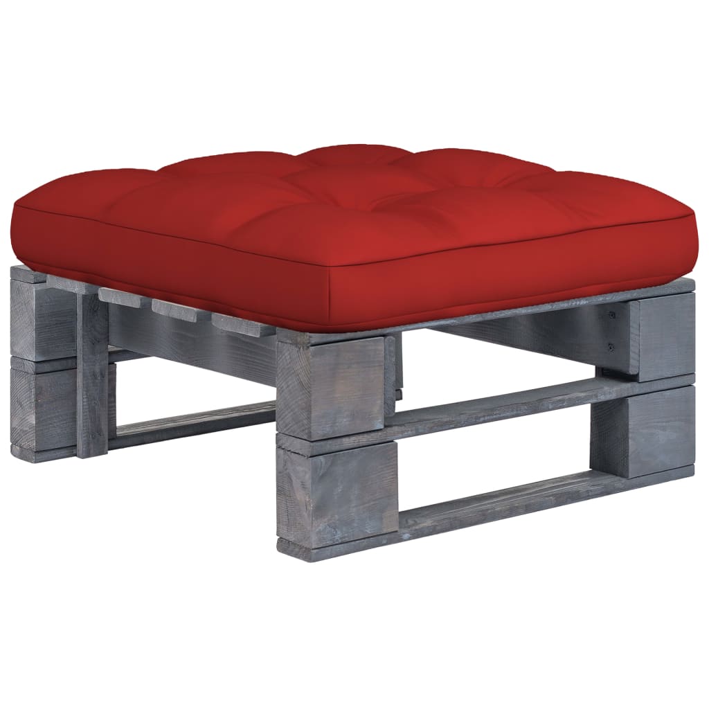 Tuinhocker pallet geïmpregneerd grenenhout grijs is nu te koop bij PeponiXL, paradijselijk wonen!