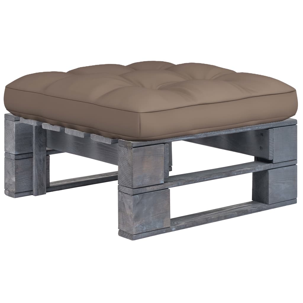 Tuinhocker pallet geïmpregneerd grenenhout grijs is nu te koop bij PeponiXL, paradijselijk wonen!