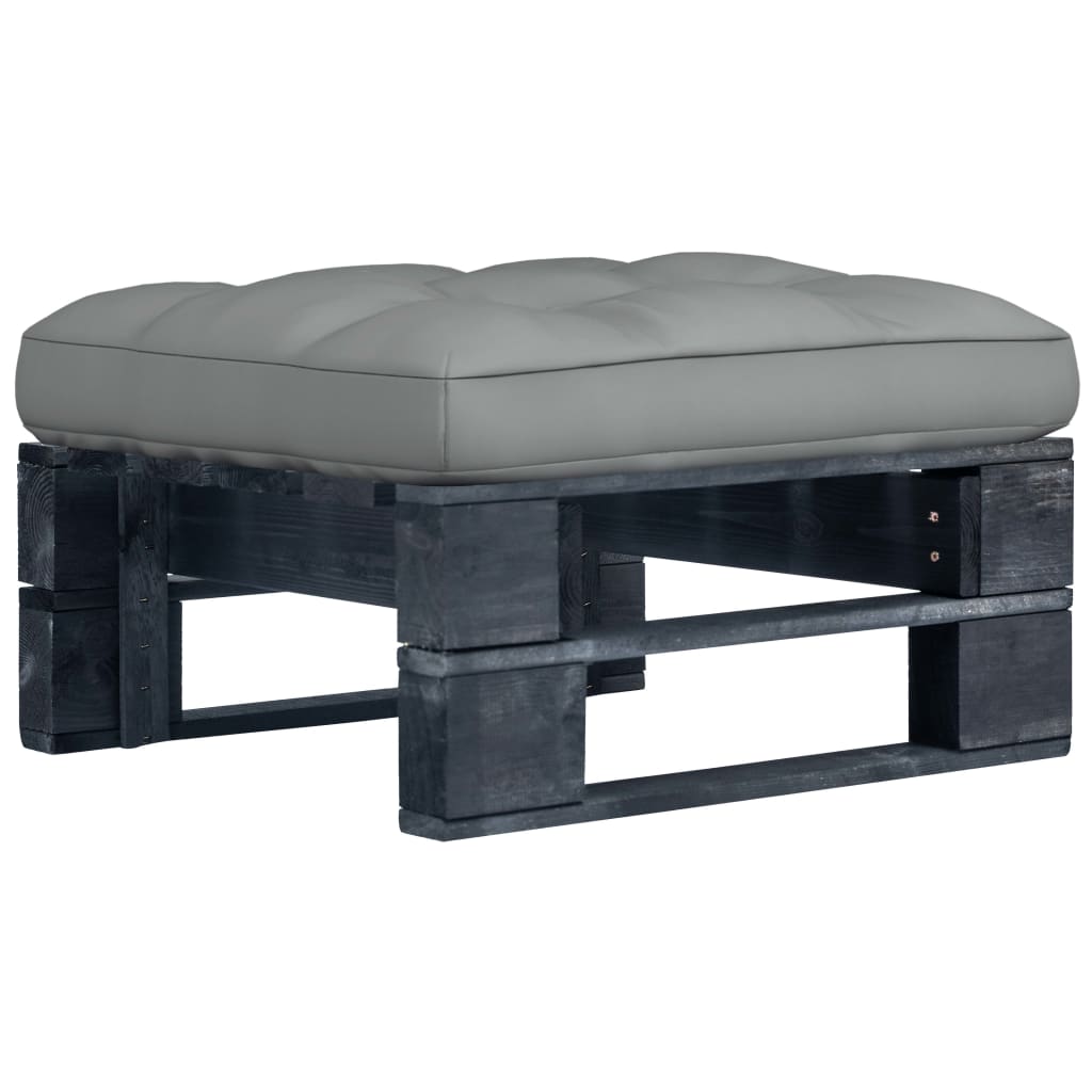Tuinhocker pallet zwart geïmpregneerd grenenhout is nu te koop bij PeponiXL, paradijselijk wonen!