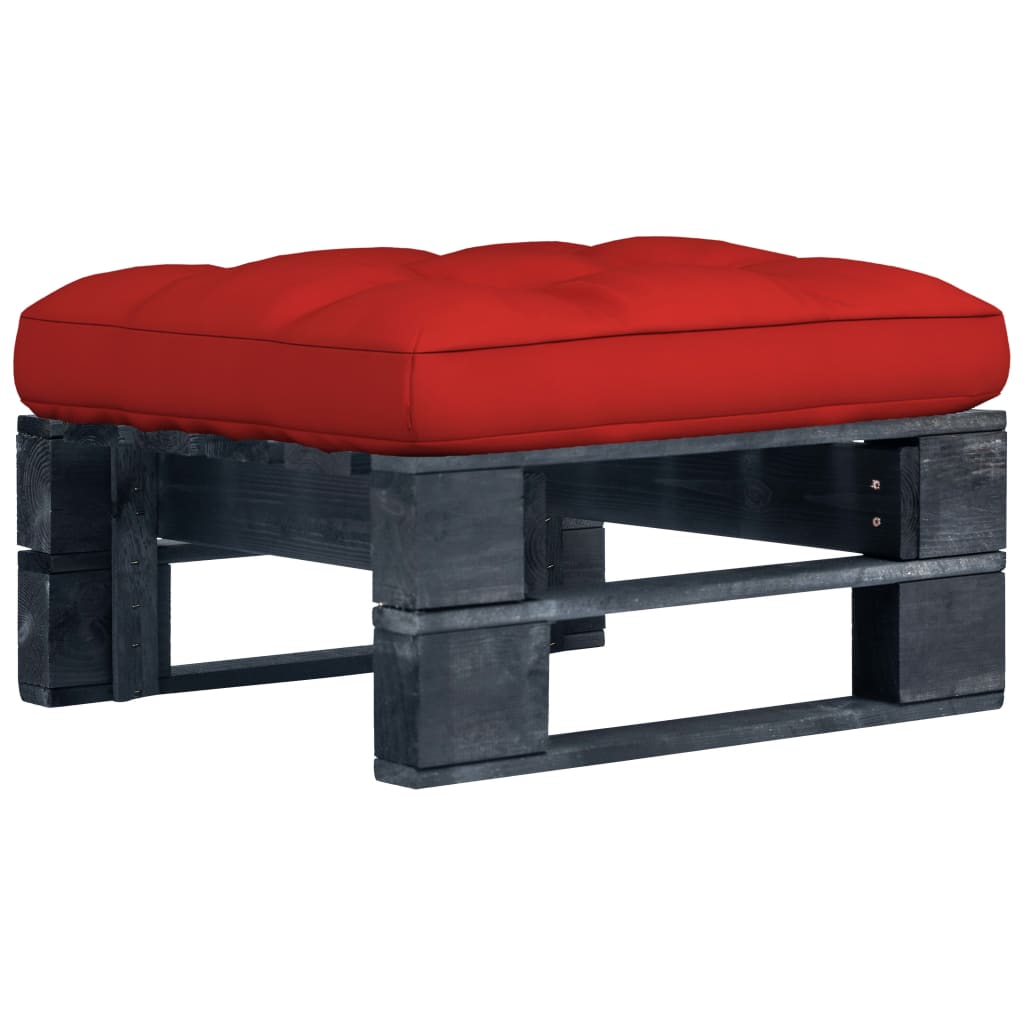 Tuinhocker pallet zwart geïmpregneerd grenenhout is nu te koop bij PeponiXL, paradijselijk wonen!