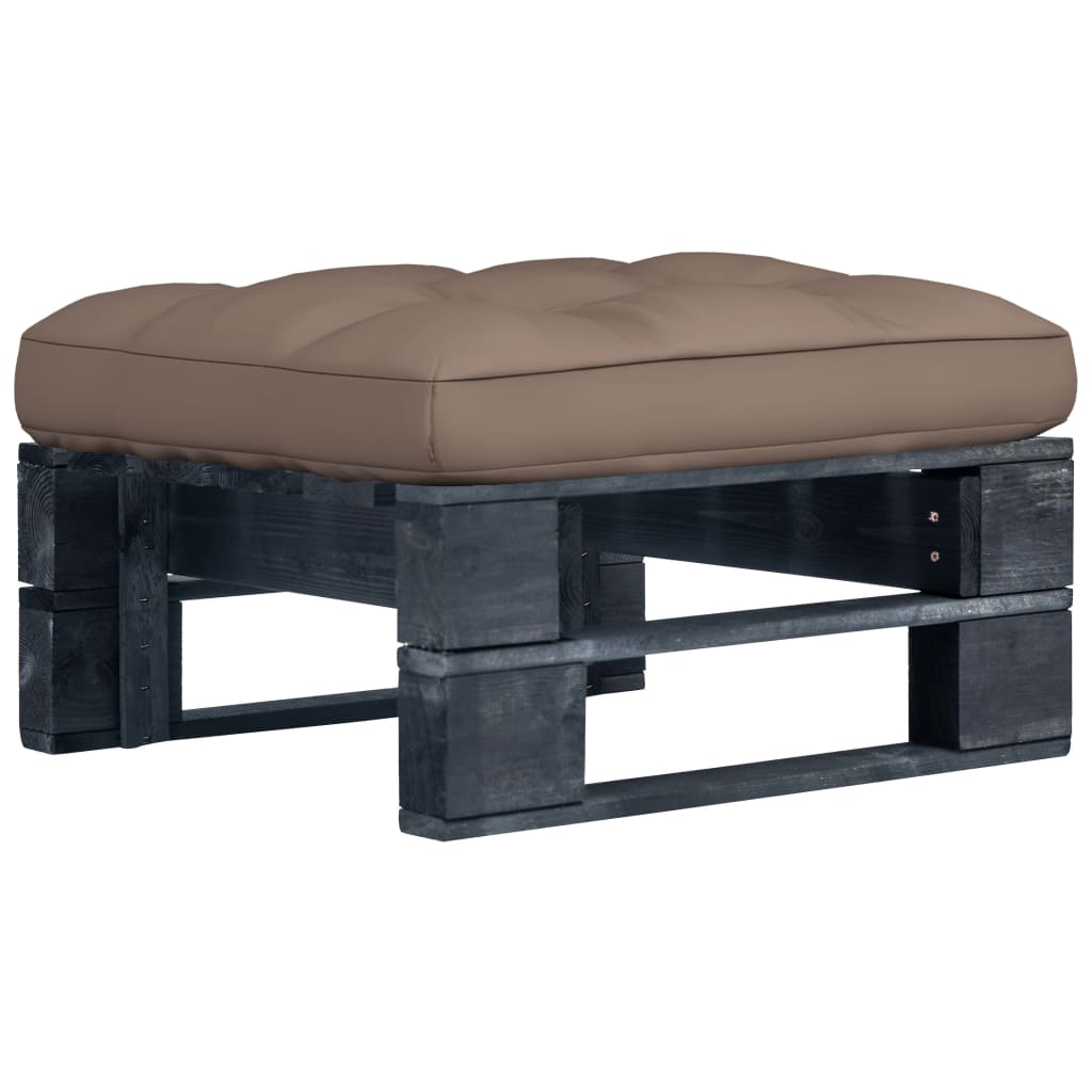 Tuinhocker pallet zwart geïmpregneerd grenenhout is nu te koop bij PeponiXL, paradijselijk wonen!