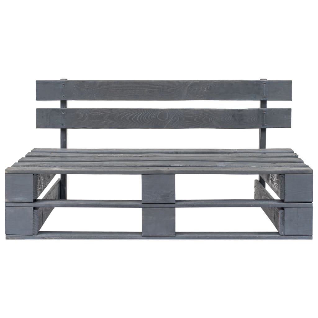 Tuinmiddenbank pallet geïmpregneerd grenenhout grijs is nu te koop bij PeponiXL, paradijselijk wonen!