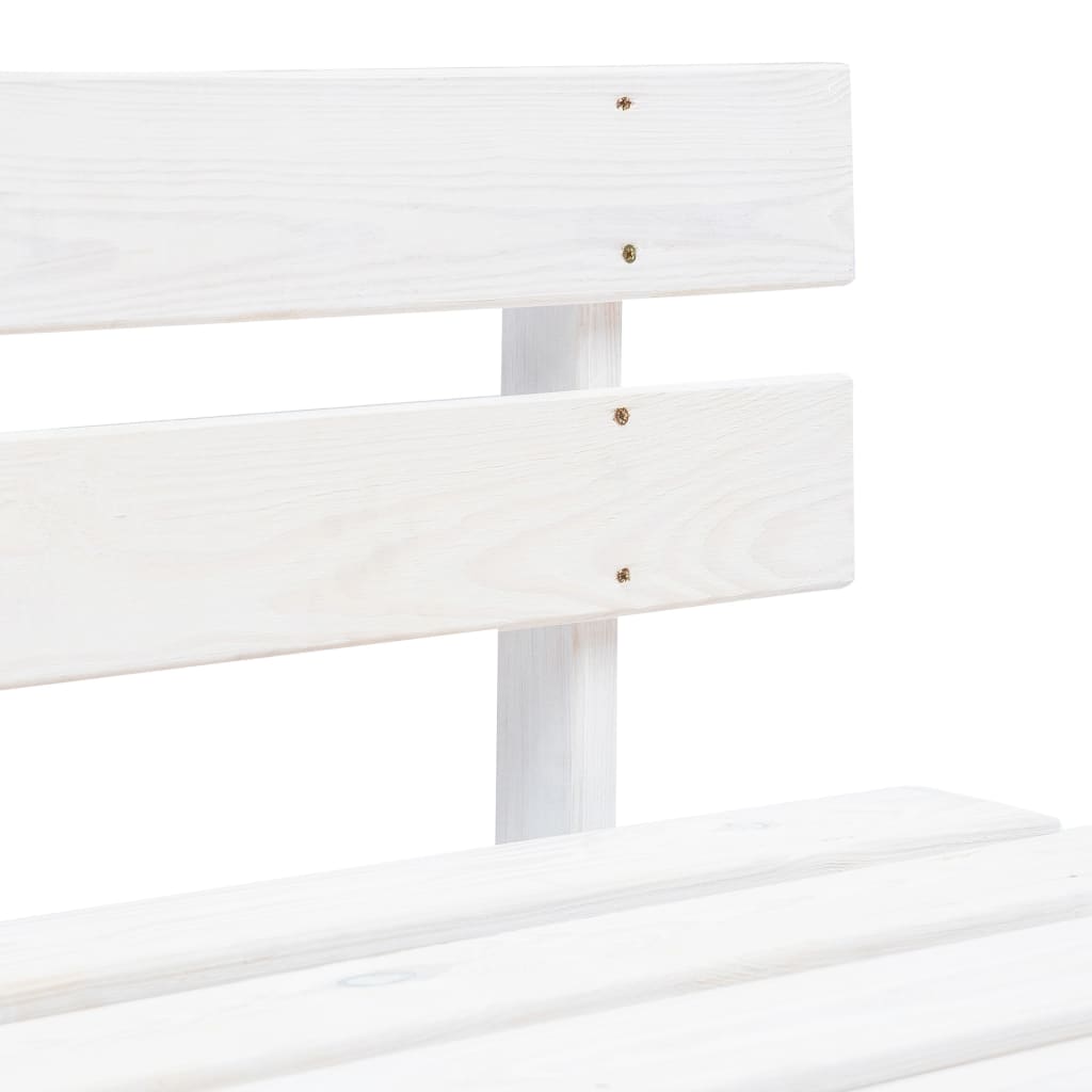 Tuinmiddenbank pallet geïmpregneerd grenenhout wit is nu te koop bij PeponiXL, paradijselijk wonen!