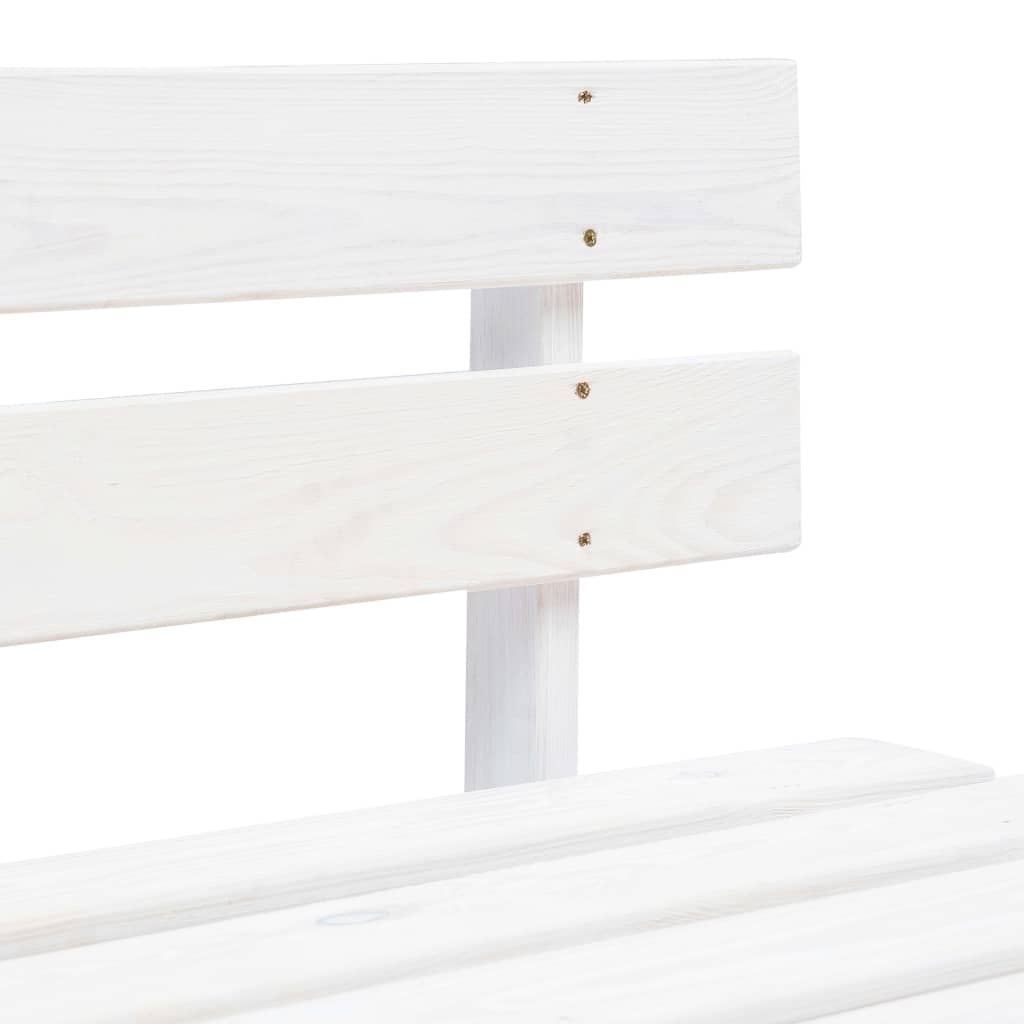 Tuinmiddenbank pallet geïmpregneerd grenenhout wit is nu te koop bij PeponiXL, paradijselijk wonen!