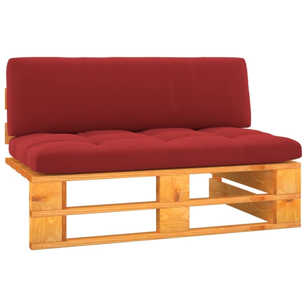 Tuinmiddenbank pallet honingbruin geïmpregneerd grenenhout is nu te koop bij PeponiXL, paradijselijk wonen!