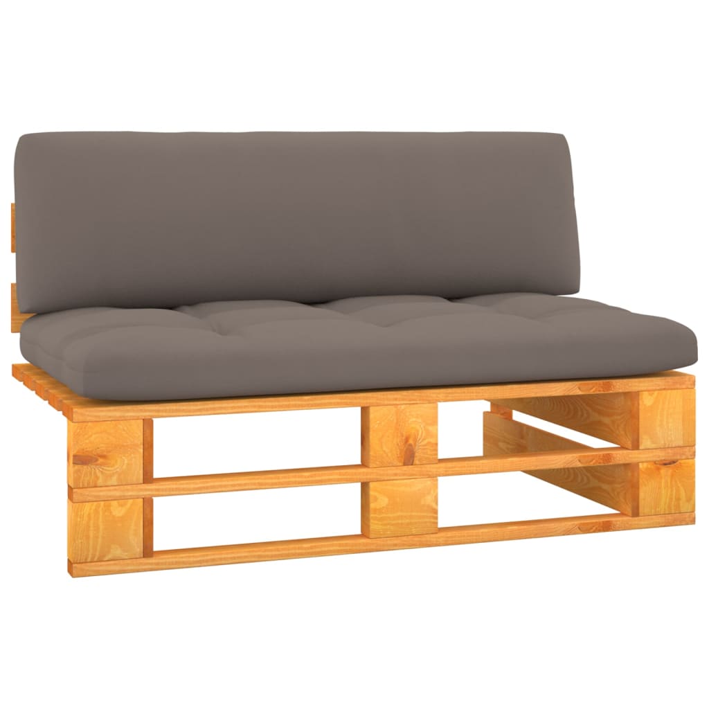 Tuinmiddenbank pallet honingbruin geïmpregneerd grenenhout is nu te koop bij PeponiXL, paradijselijk wonen!