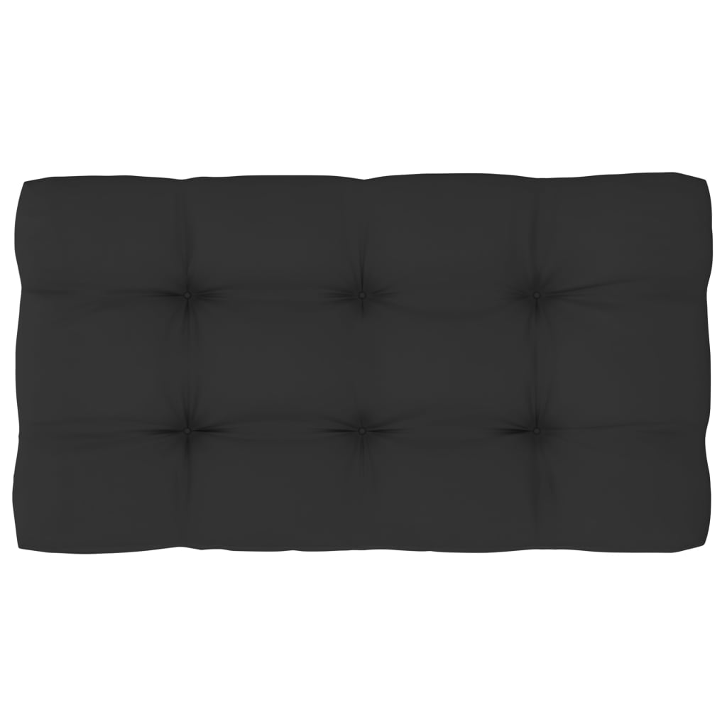 Tweezitsbank pallet met kussens zwart geïmpregneerd grenenhout is nu te koop bij PeponiXL, paradijselijk wonen!