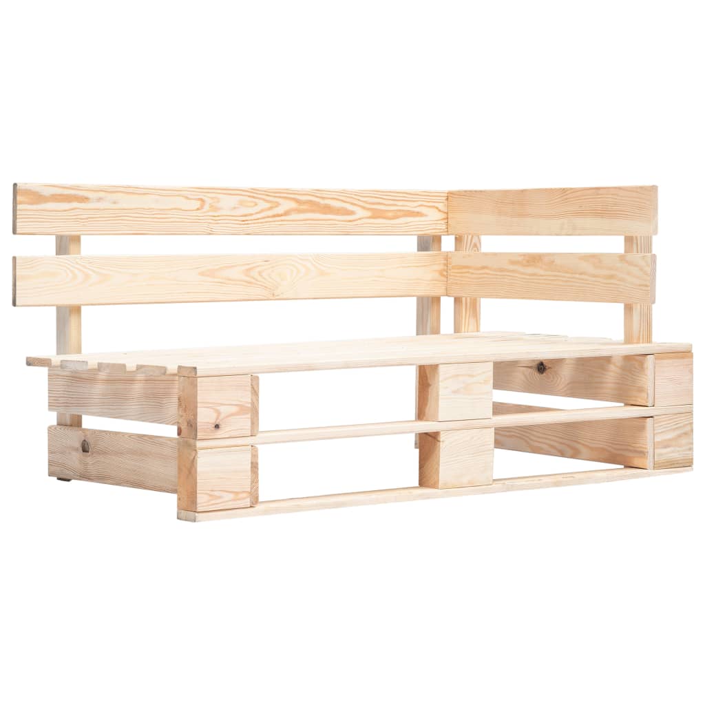 Tweezitsbank pallet met kussens geïmpregneerd grenenhout