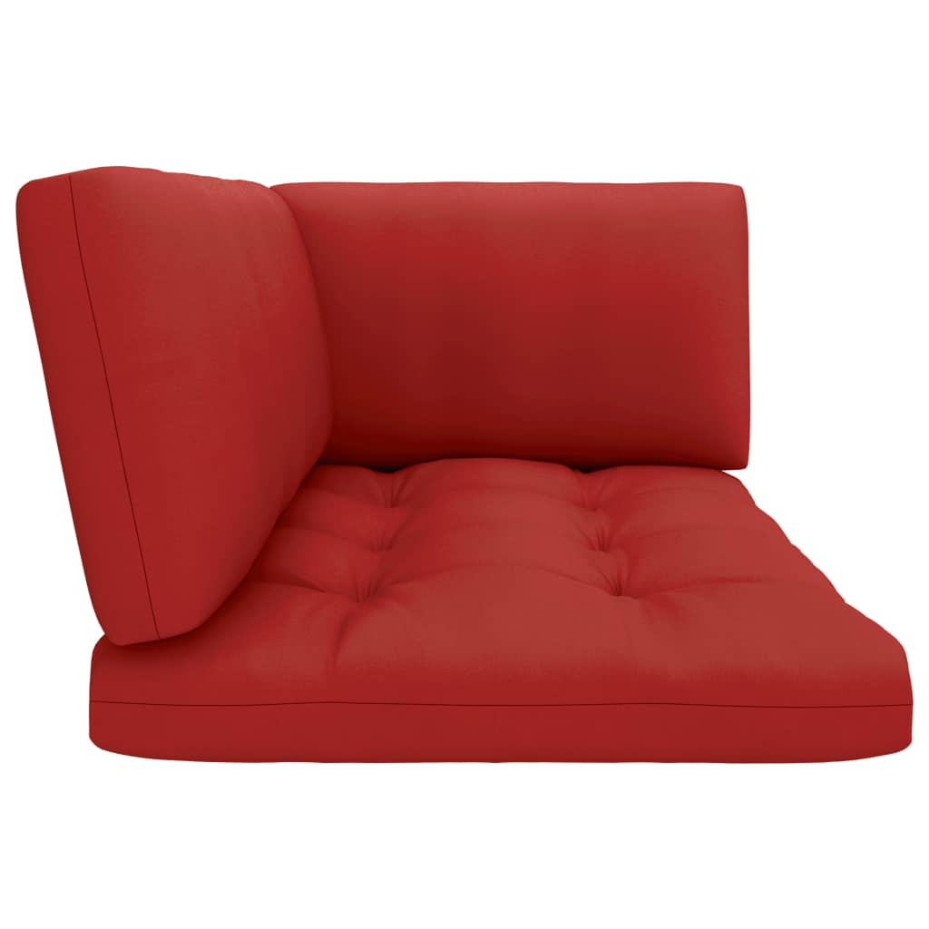 4-delige Loungeset pallet met kussens zwart geïmpregneerd hout is nu te koop bij PeponiXL, paradijselijk wonen!