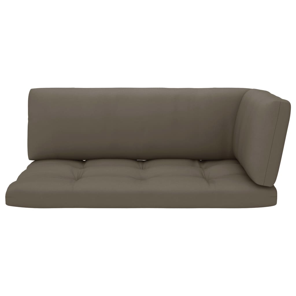 4-delige Loungeset pallet met kussens zwart geïmpregneerd hout is nu te koop bij PeponiXL, paradijselijk wonen!