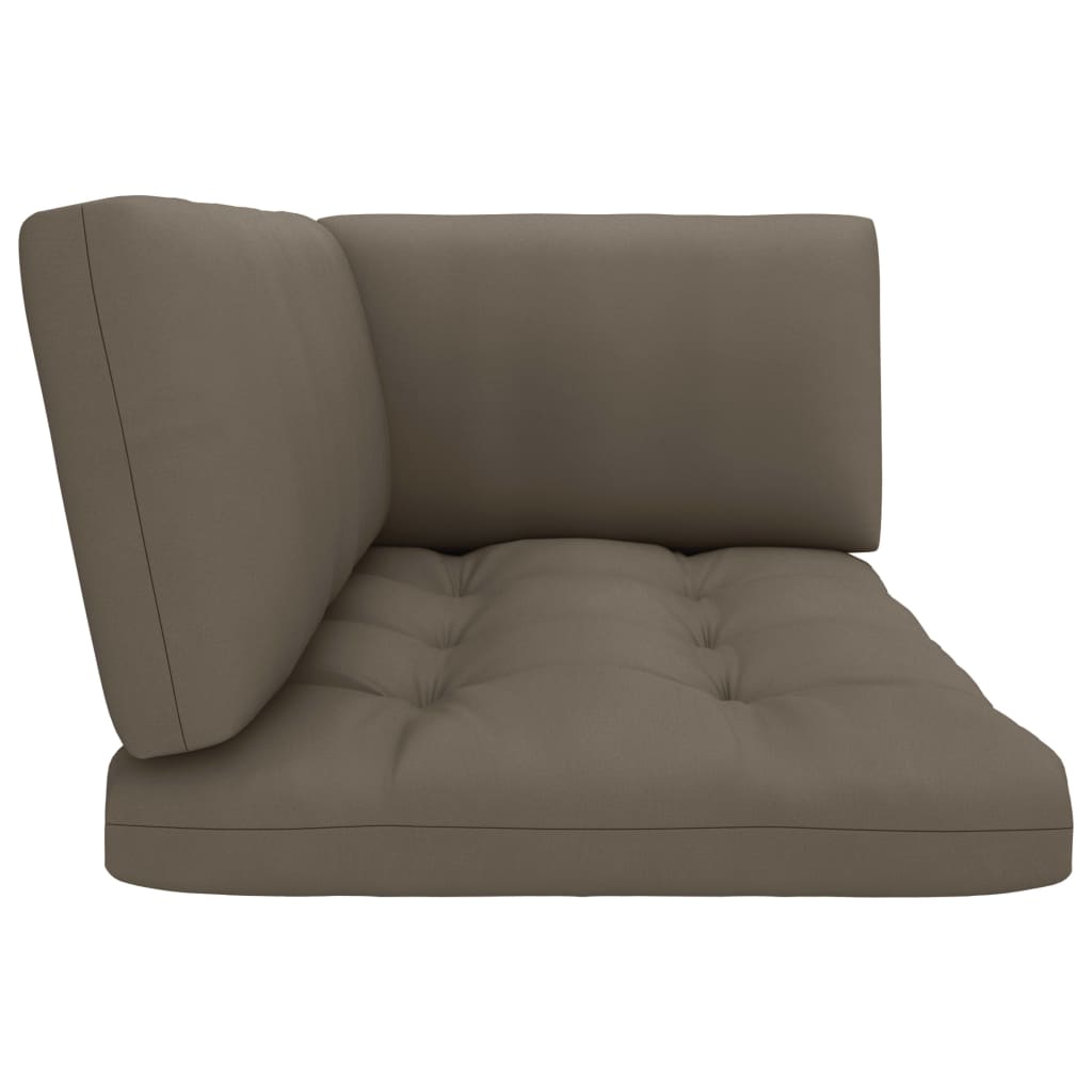 4-delige Loungeset pallet met kussens zwart geïmpregneerd hout is nu te koop bij PeponiXL, paradijselijk wonen!