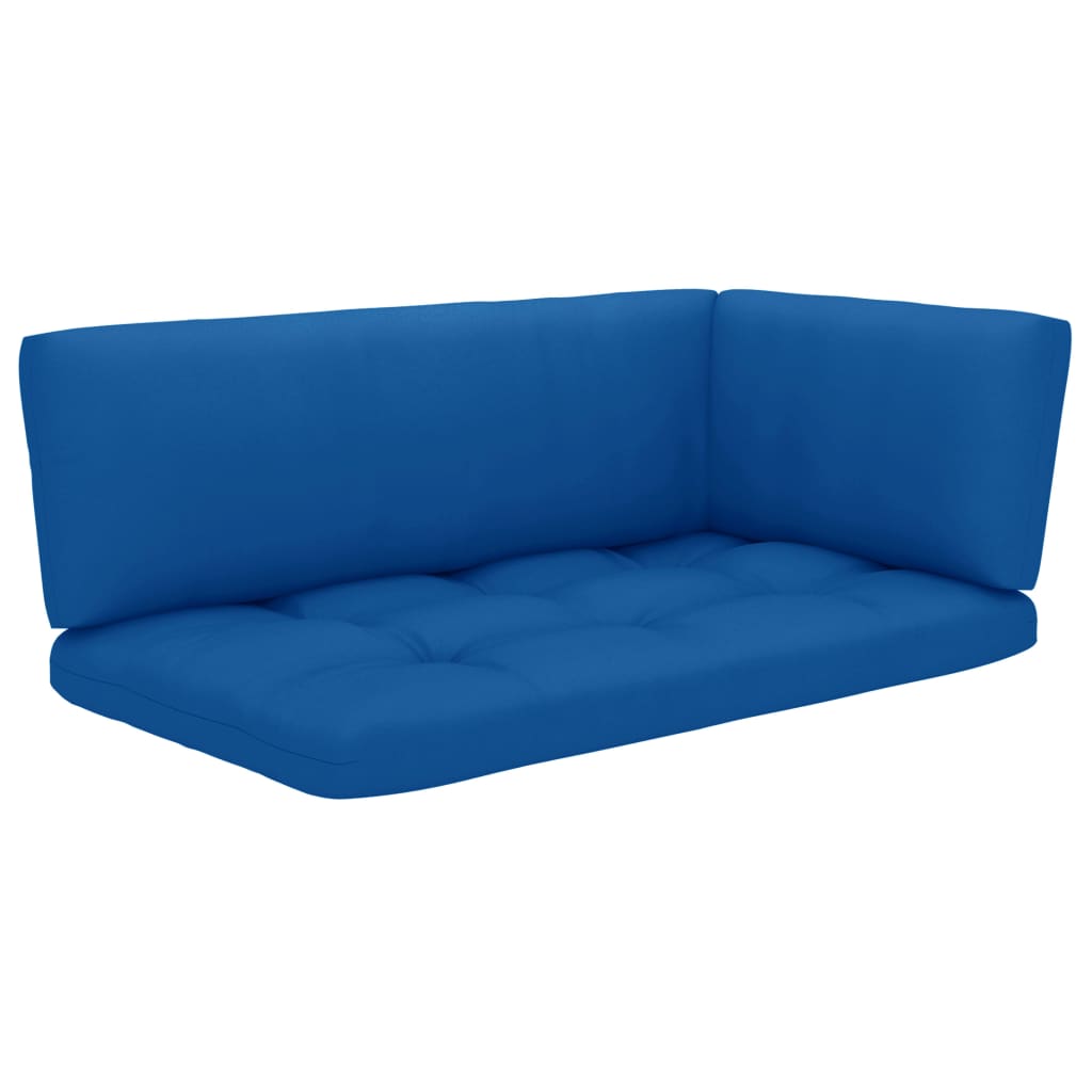 4-delige Loungeset pallet met kussens zwart geïmpregneerd hout is nu te koop bij PeponiXL, paradijselijk wonen!