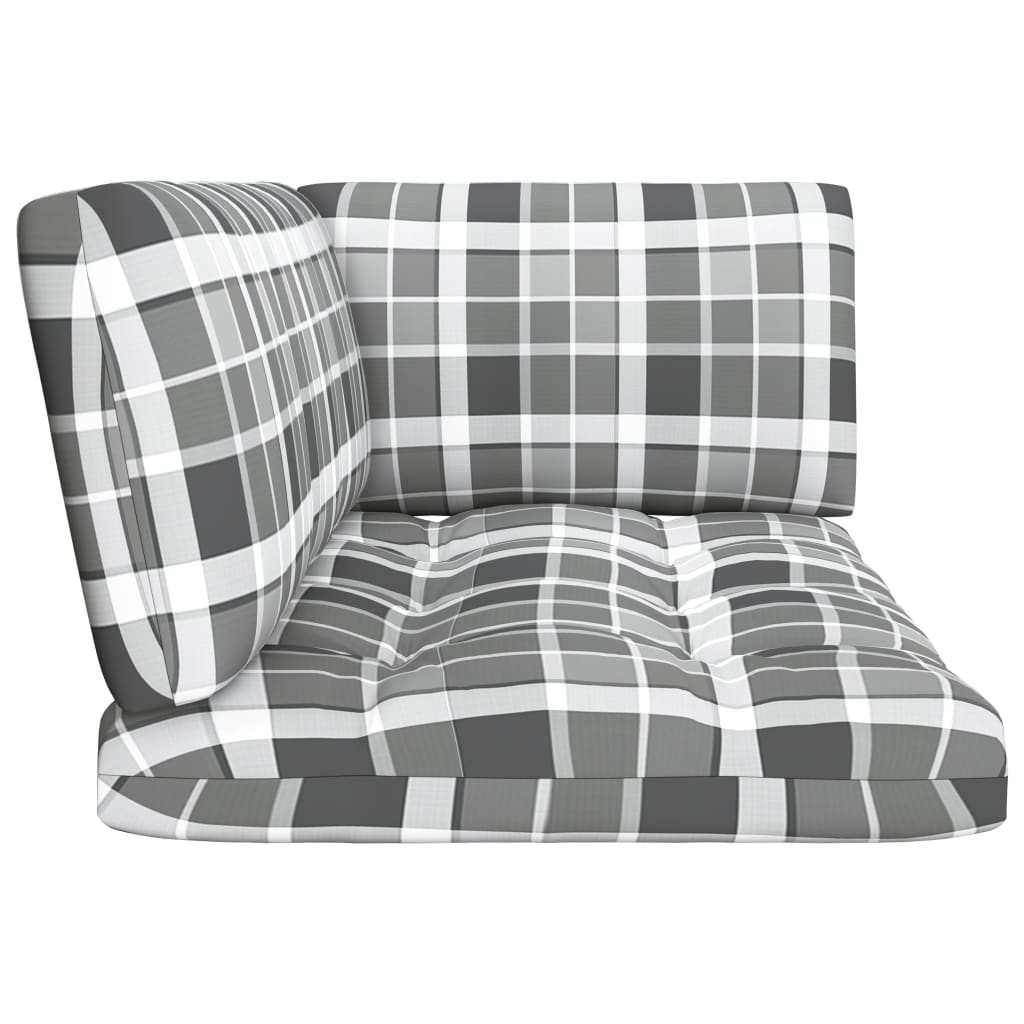 4-delige Loungeset pallet met kussens zwart geïmpregneerd hout is nu te koop bij PeponiXL, paradijselijk wonen!