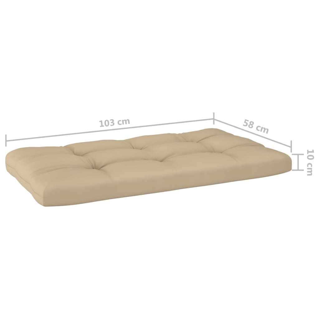 4-delige Loungeset pallet met kussens geïmpregneerd grenenhout