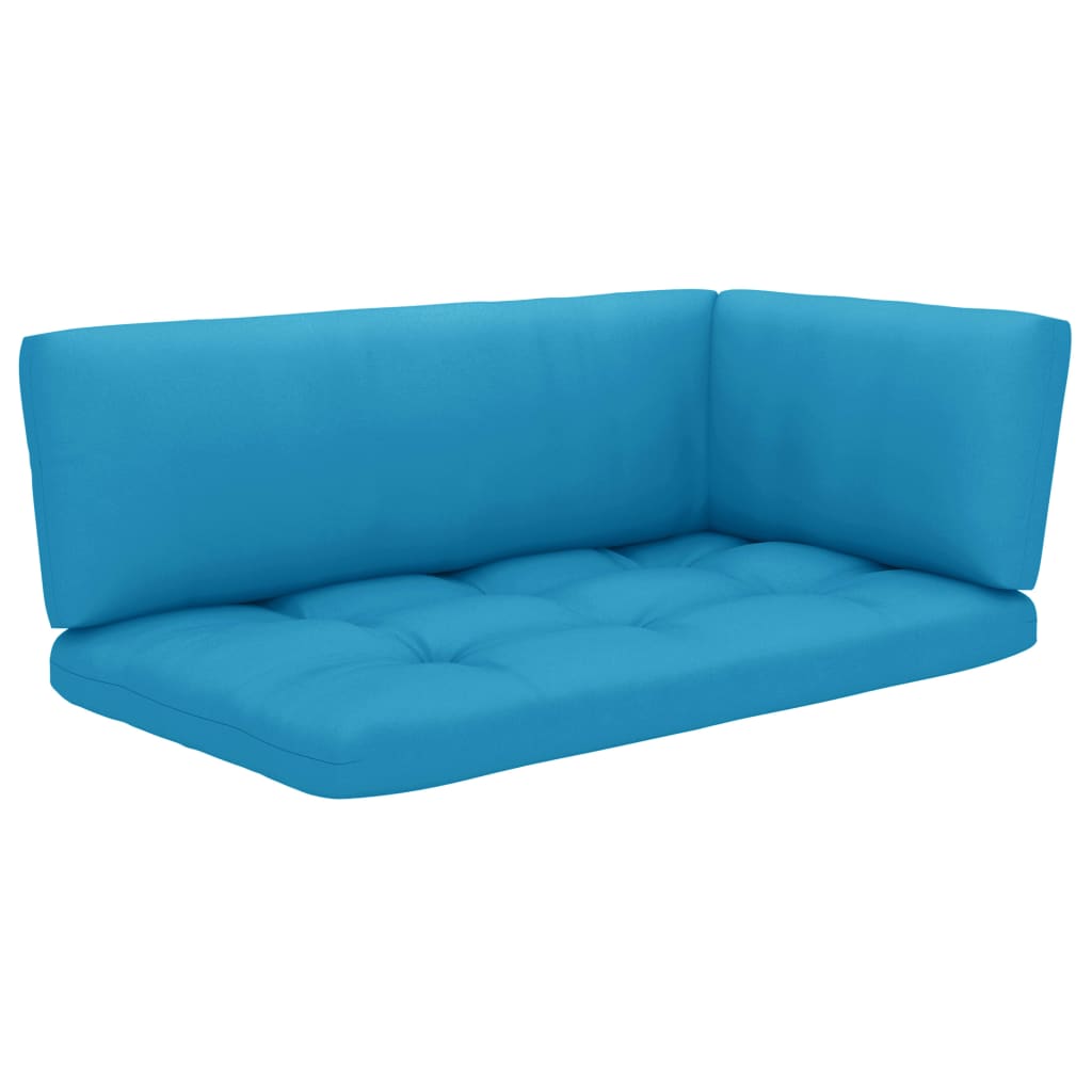 4-delige Loungeset pallet met kussens geïmpregneerd grenenhout