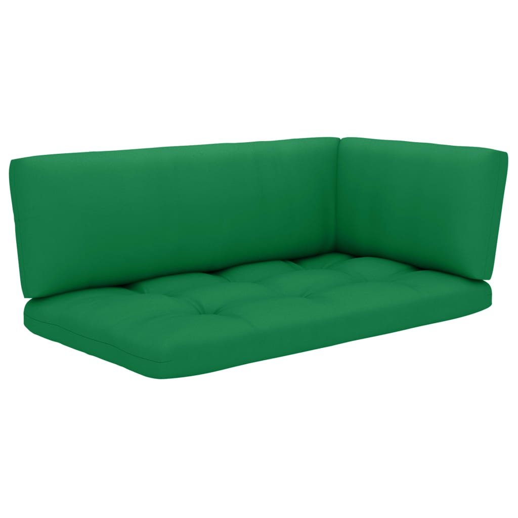 4-delige Loungeset pallet met kussens geïmpregneerd grenenhout