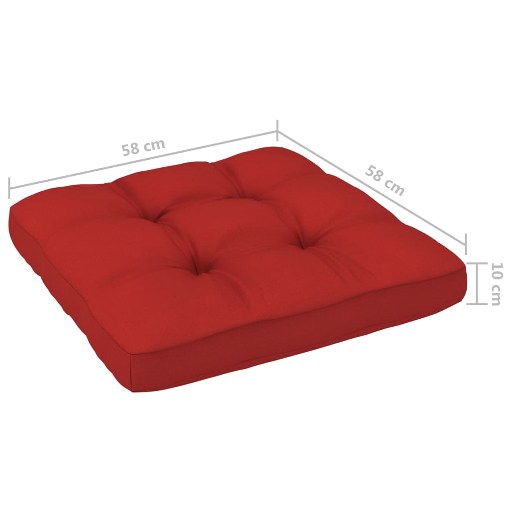 4-delige Loungeset pallet met kussens geïmpregneerd grenenhout