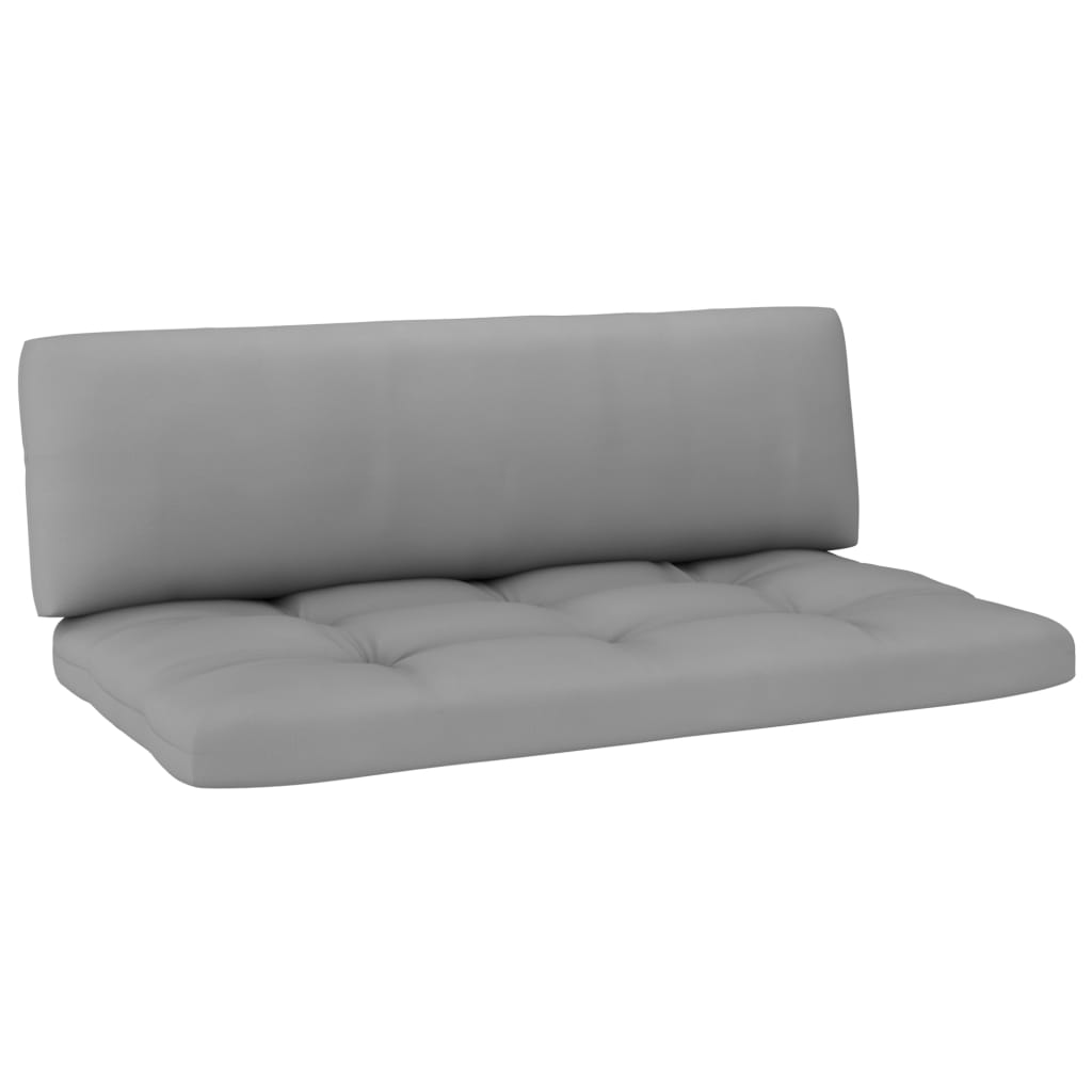 6-delige Loungeset pallet met kussens grijs geïmpregneerd hout is nu te koop bij PeponiXL, paradijselijk wonen!