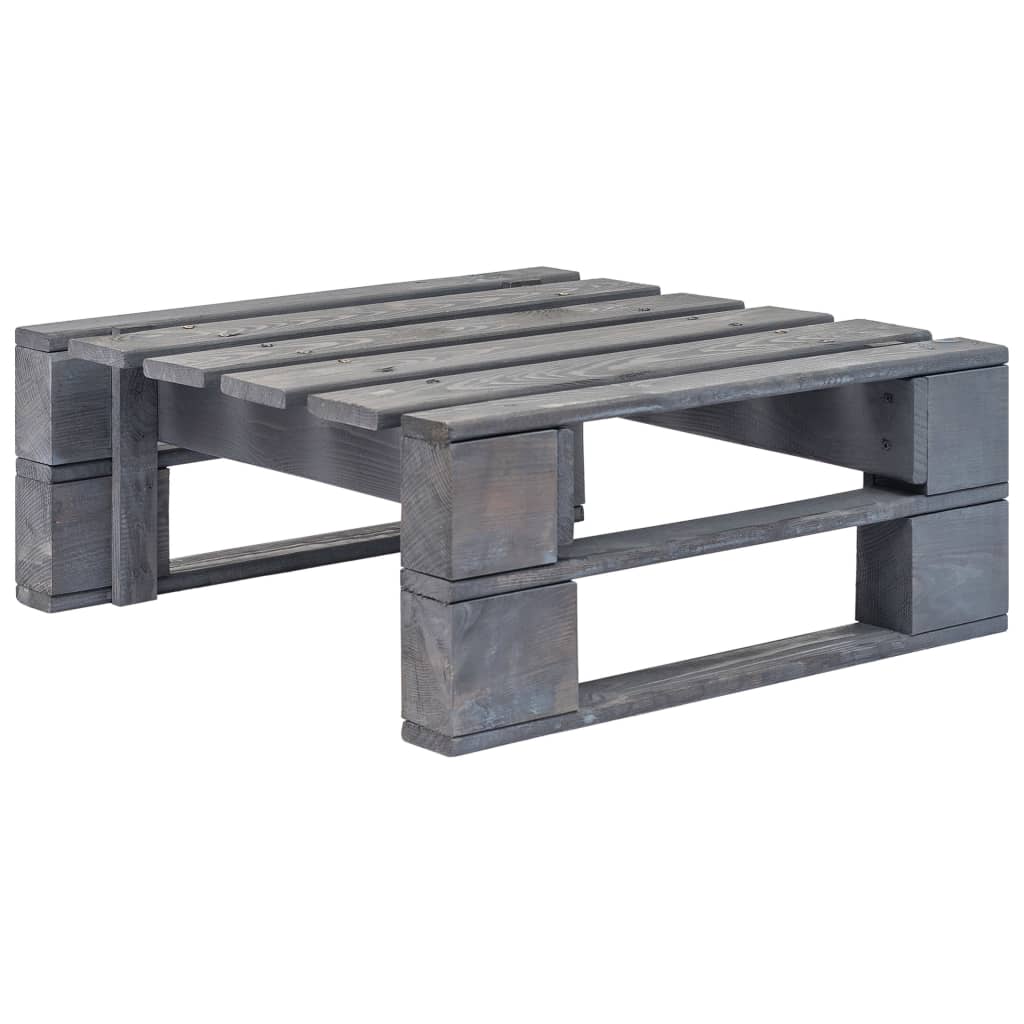 6-delige Loungeset pallet met kussens grijs geïmpregneerd hout is nu te koop bij PeponiXL, paradijselijk wonen!
