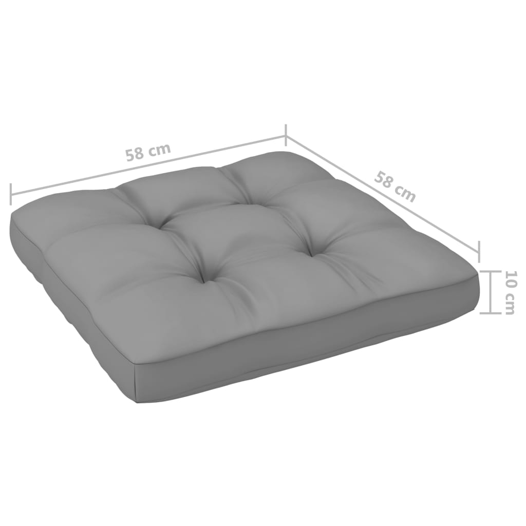 6-delige Loungeset pallet met kussens wit geïmpregneerd hout is nu te koop bij PeponiXL, paradijselijk wonen!