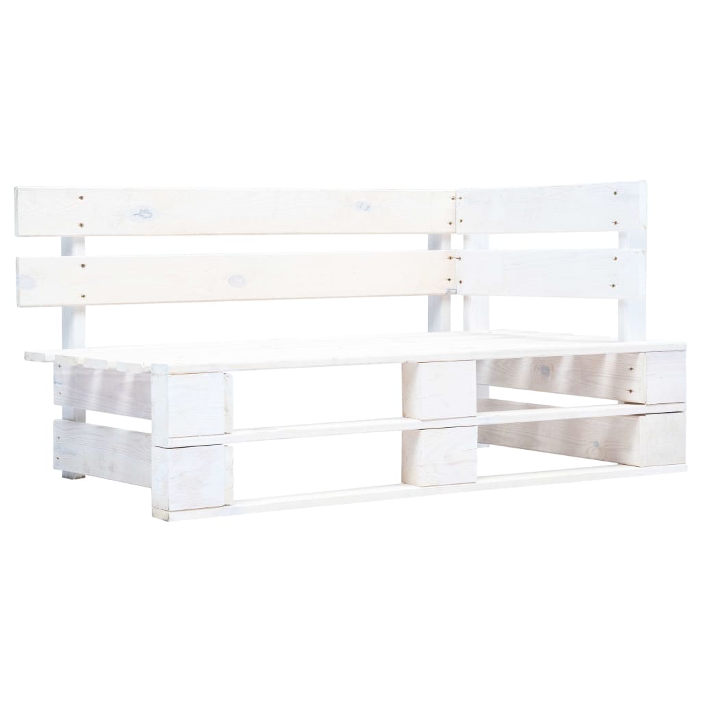 6-delige Loungeset pallet met kussens wit geïmpregneerd hout is nu te koop bij PeponiXL, paradijselijk wonen!