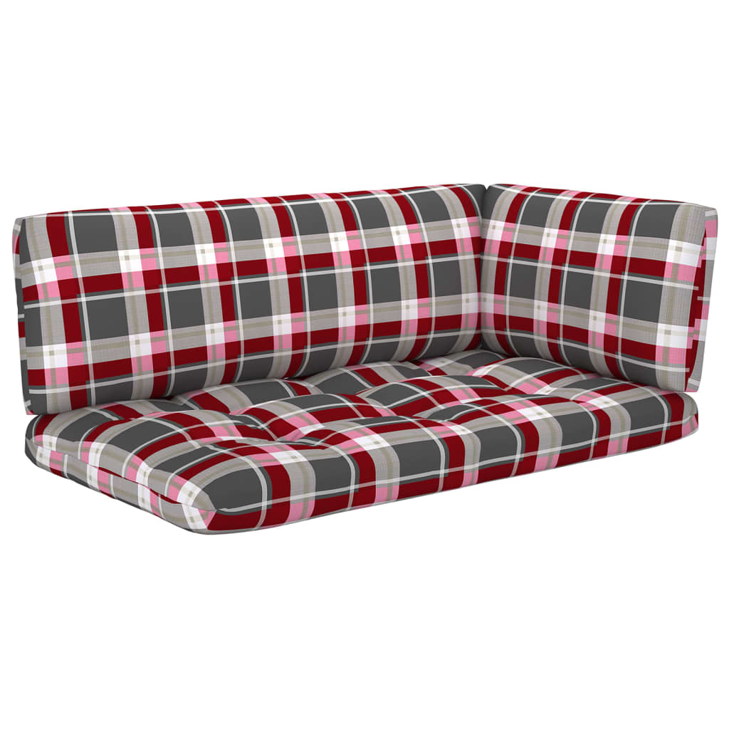 6-delige Loungeset pallet met kussens geïmpregneerd grenenhout