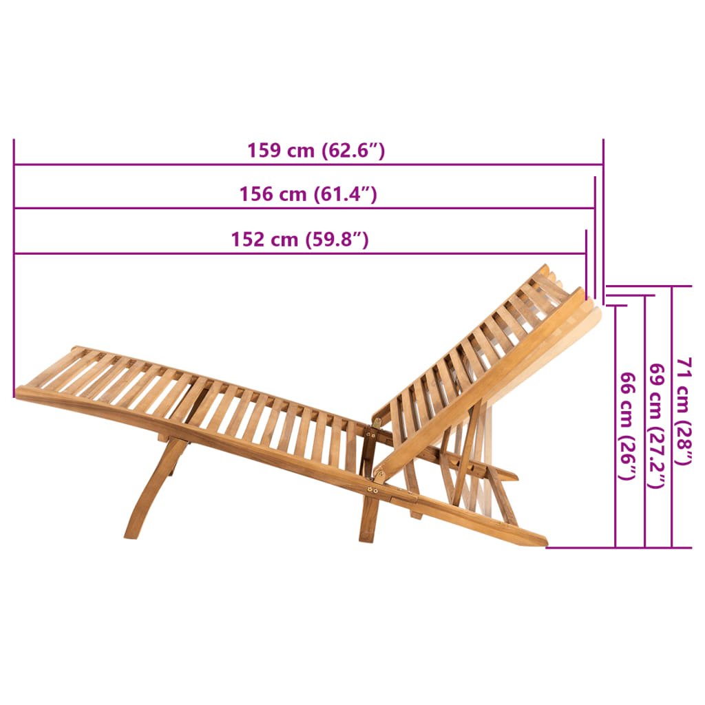Ligbed massief teakhout is nu te koop bij PeponiXL, paradijselijk wonen!