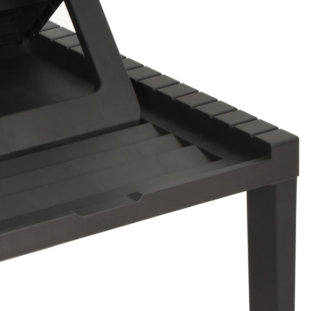 Ligbed kunststof antracietkleurig is nu te koop bij PeponiXL, paradijselijk wonen!